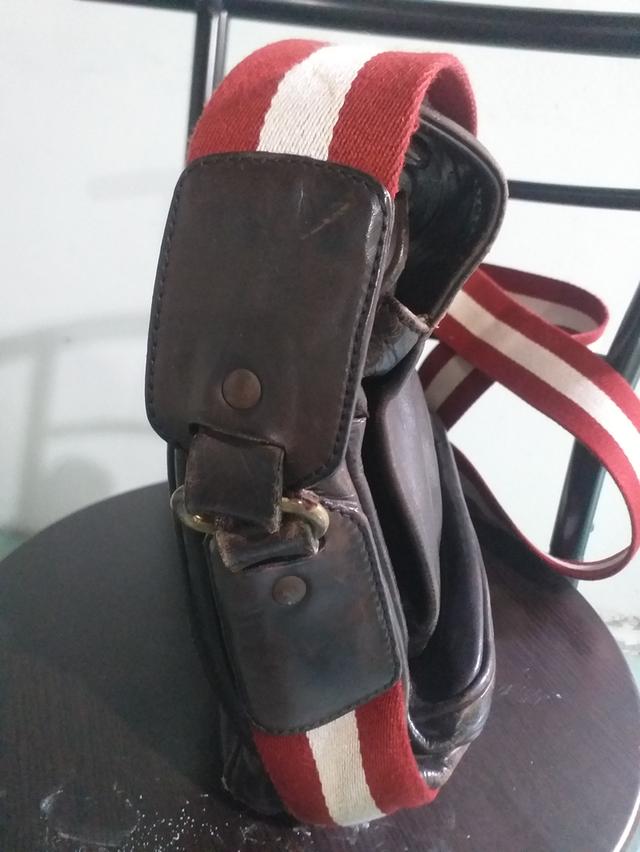 กระเป๋าสะพาย bally สีน้ำตาลมือสอง 13