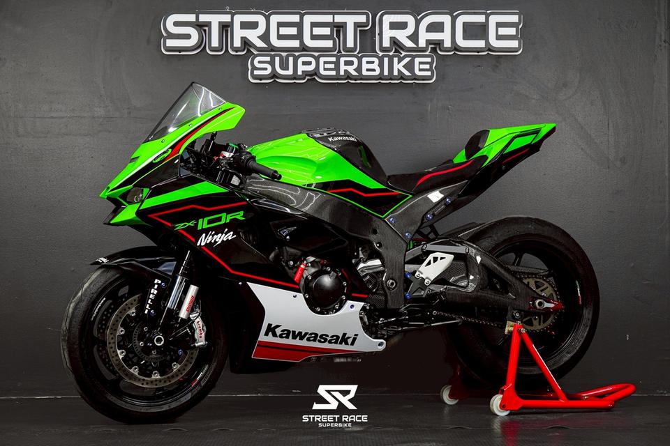 KAWASAKI ZX10R 2018 แฟริ่งแท้ทุกจุด ของแต่งครบๆ รูปที่ 6