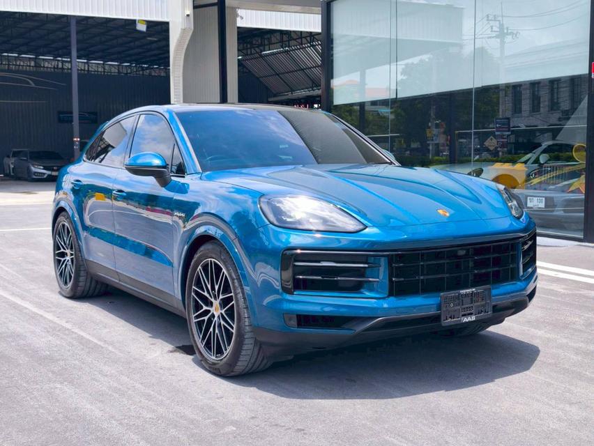 รหัสรถ KPV53 2025 PORSCHE CAYENNE 3.0 HYBRID COUPE สีใหม่ Moonlight Blue