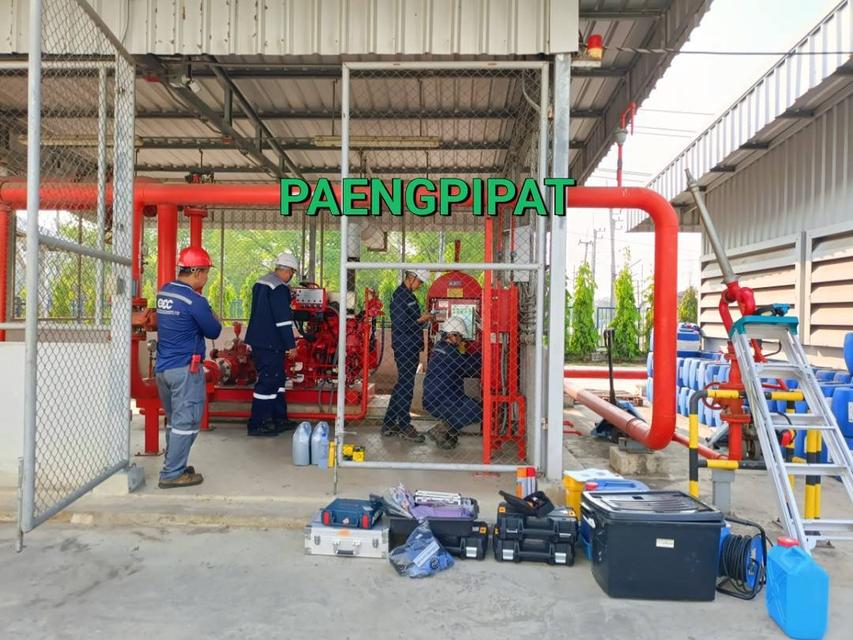 ตรวจสอบไฟปั้มเครื่องสูบน้ำดับเพลิง