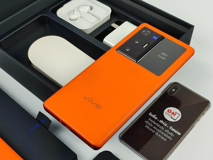 ขาย/แลก Vivo X70 Pro Plus 5G  12/256 หนังส้ม รอมจีน สภาพสวยมากๆ Snapdragon888Plus แท้ ครบกล่อง เพียง 23,900 บาท 5