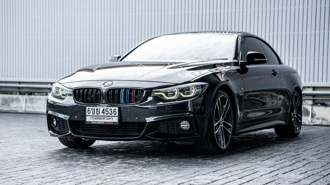 ⚡BMW 430i Cabriolet (LCI) 2018 สีดำ รถมือเดียว ออกศูนย์ BMW Thailand