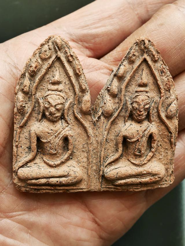 พระขุนแผนกรุวัดบ้านกร่าง พิมพ์พลายคู่หน้ายักษ์....เก่า เดิมๆ สวยแชมป์ รูปที่ 6