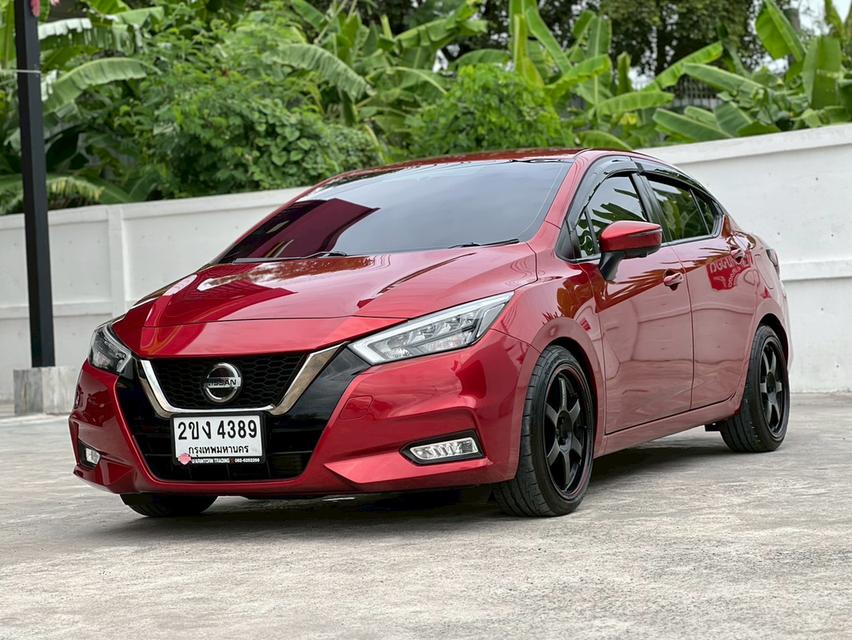 ปี 2021 NISSAN ALMERA, 1.0 VL โฉม ปี19-ปัจจุบัน - สีแดง เกียร์ออโต้ ตัวท็อปสุด มือเดียวป้ายแเดง