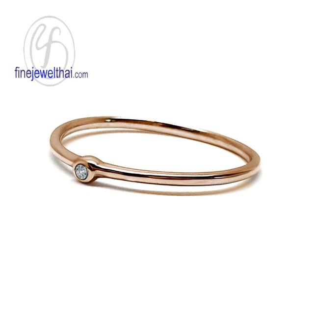 Finejewelthai แหวนมินิมอล แหวนเพชรแท้ พร้อมใบรับรอง DGS64