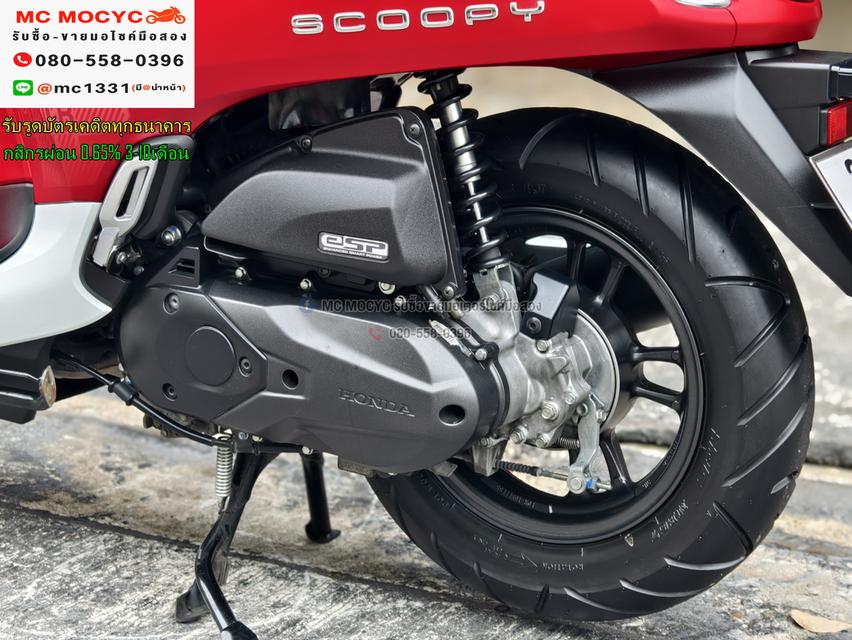 Scoopy i 2021 รุ่นTOP กุญแจรีโมทบุคเซอวิสครบ วิ่ง10000โล รถบ้านแท้เครื่องท่อเดิมๆ No1165 14