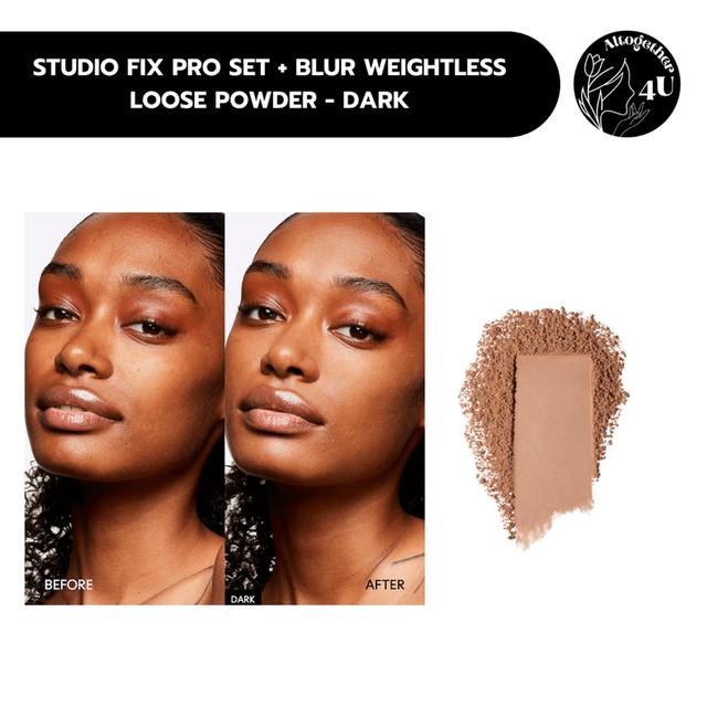 M•A•C STUDIO FIX PRO SET + BLUR WEIGHTLESS LOOSE POWDER 6