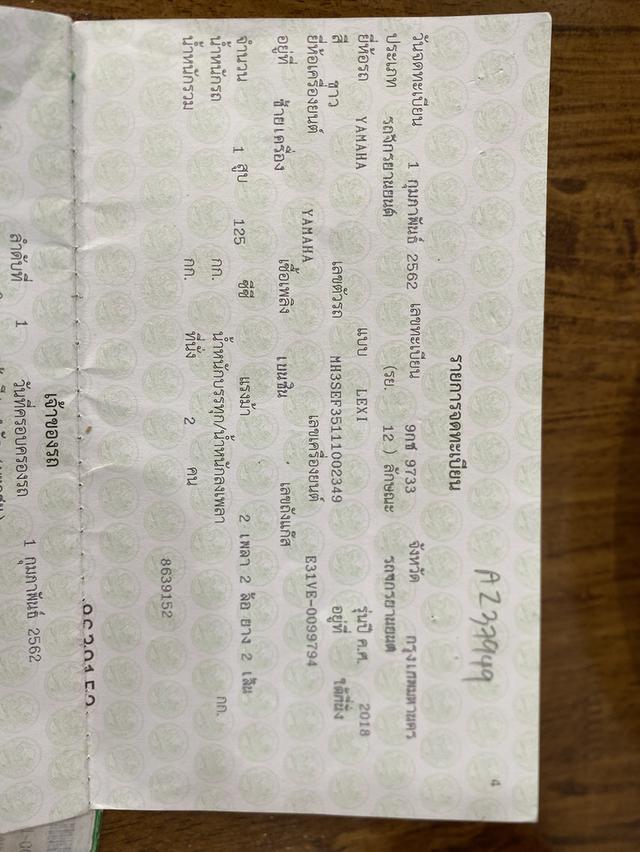 มอเตอร์ไซค์ยามาฮ่าLEXI 6