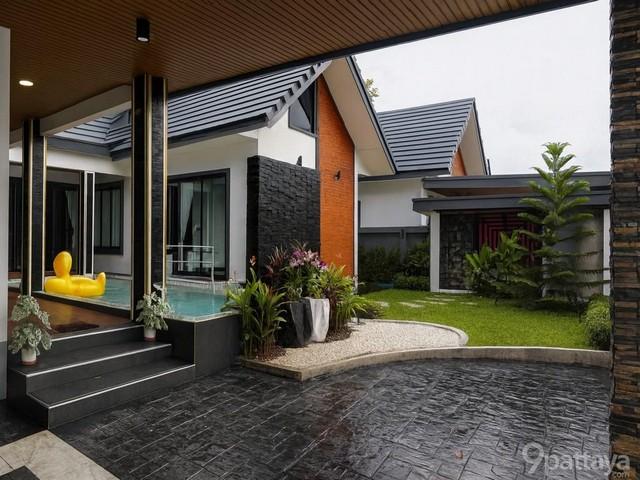 ให้เช่าบ้านพูลวิลล่า 1 ชั้น สไตล์ Modern Luxury ตำบลโป่ง พัทยา ใกล้อ่างเก็บน้ำมาบประชัน 2