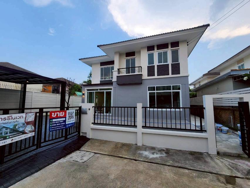 ขายบ้านแต่งรีโนเวท Hybrid Home โครงการ เดอะแพลนท์ ราชพฤกษ์ (The Plant Ratchapruek) หลังริม เนื้อที่ 76.6 ตร.ว. ใกล้รถไฟฟ้าสายสีม่วงสถานีบางรักใหญ่ 1