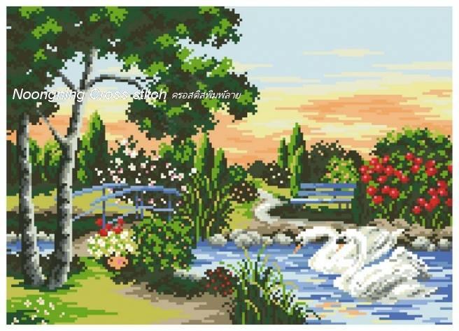 ร้าน Noongning Cross stitch ครอสติสพิมพ์ลาย จำหน่ายอุปกรณ์ครอสติส ภาพติดเพชร1594 12