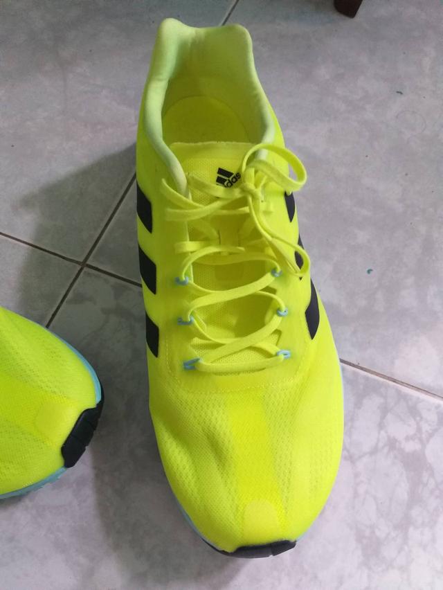 รองเท้าวิ่ง adidas แท้สีเขียวมือสองสภาพสวยใช้น้อยเบอร์ 44 4