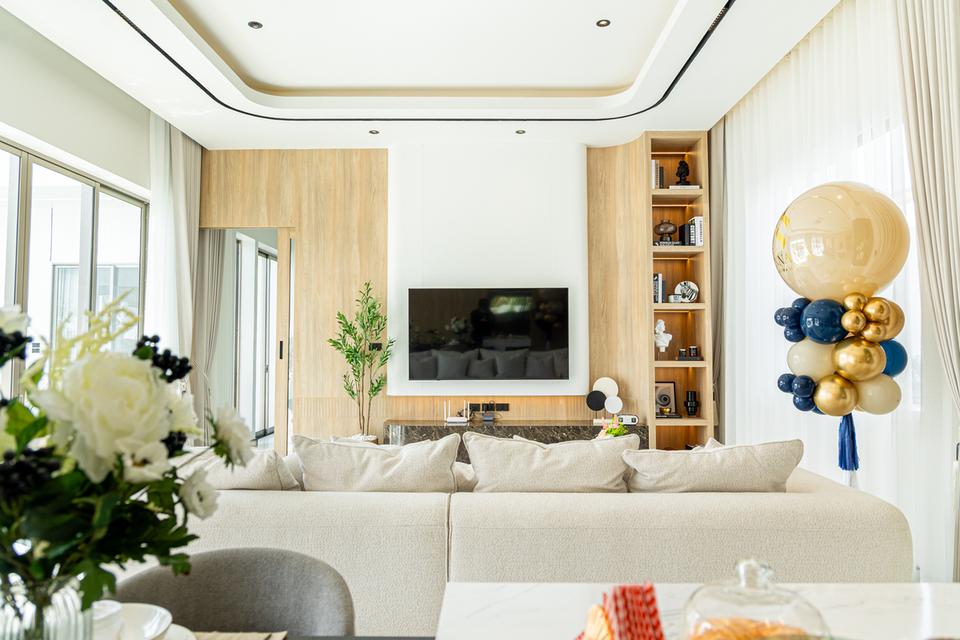 🏡🎉 Pool Villa ในโครงการใหม่ บ้านสไตล์โมเดิร์น Type Olive ตกแต่งพร้อมอยู่ #หางดง - ราคาเริ่มต้น 7.48 ล้านบาท 🔥新建房屋出售 3 卧室 4 卫生间 - 价格 7.48 MB 🔥 1