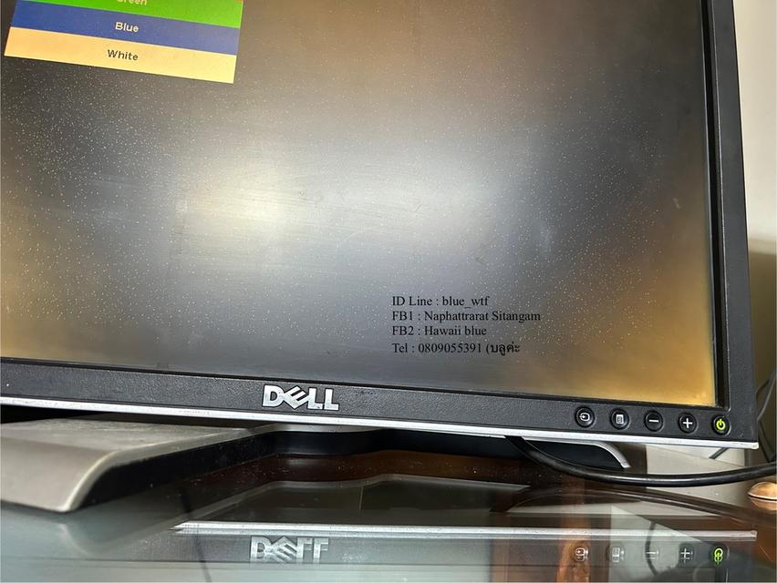 จอคอมMonitor Dell (model 1907fpt) รุ่นนี้หายาก ติดใช้ได้ สภาพตามรูป ใช้งานปกติ