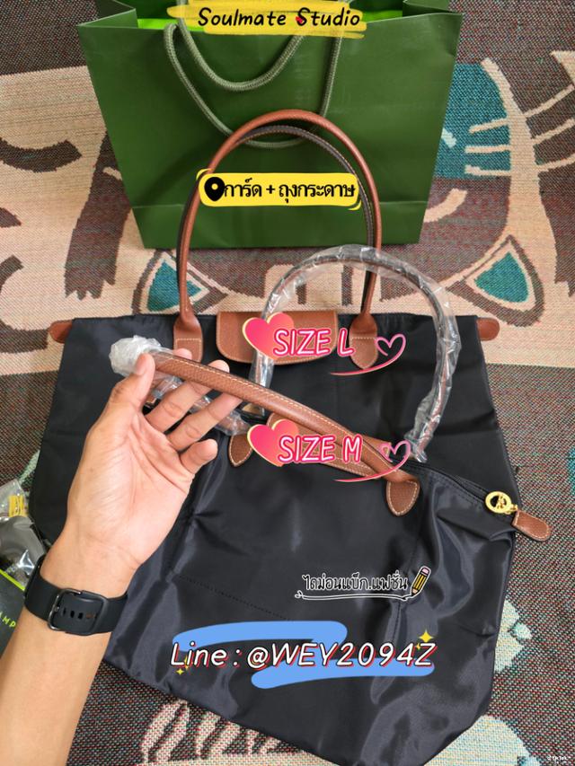 กระเป๋าถือ สะพายข้าง ไหล่ LONGCHAMP LE PLIAGE ORIGINAL TOTE BAG BLACK 8
