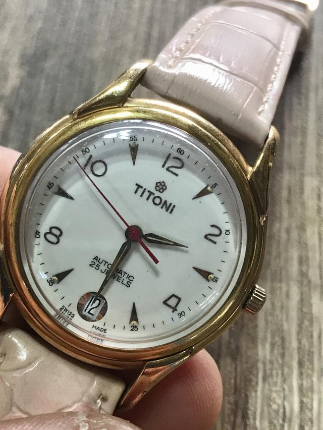 ลดเหลือ 1500 บาทครับ ถูกสุดๆ  Titoni automatic 25 jewels 8369  TITONI of Switzerland  สวยตามสภาพ รูปที่ 2
