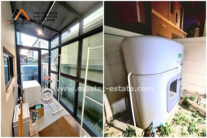 บางกอก บูเลอวาร์ด เวสต์เกต สวยมาก พร้อมอยู่ แต่งครบ 52.3 ตร.ว. ต่อเติมครบทุกฟังก์ชั่นการใช้งาน สวย สะอาด สภาพนางฟ้า บ้านใหม่กริ๊บ มีหลังเดียว 17