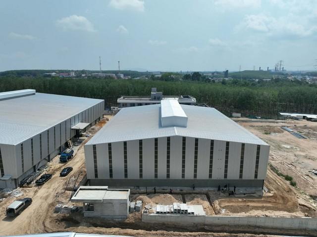 ให้เช่าโกดังปลวกแดงระยอง โกดังระยองให้เช่า 2,200 ตารางเมตร สีม่วงลาย ห่างจากนิคมอุตสาหกรรมอีสเทิร์นซีบอร์ดระยอง 12 กม. 4