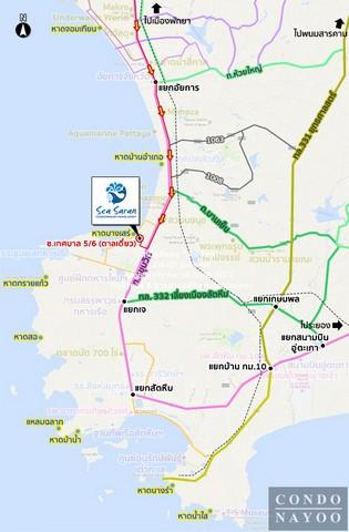 Condo Sea Saran Condominium 5000000 บาท 2Bedroom2BR พื้นที่เท่ากับ 74 ตร.ม. ใกล้กับ หาดบางเสร่ เ ยี่ ย ม! 2