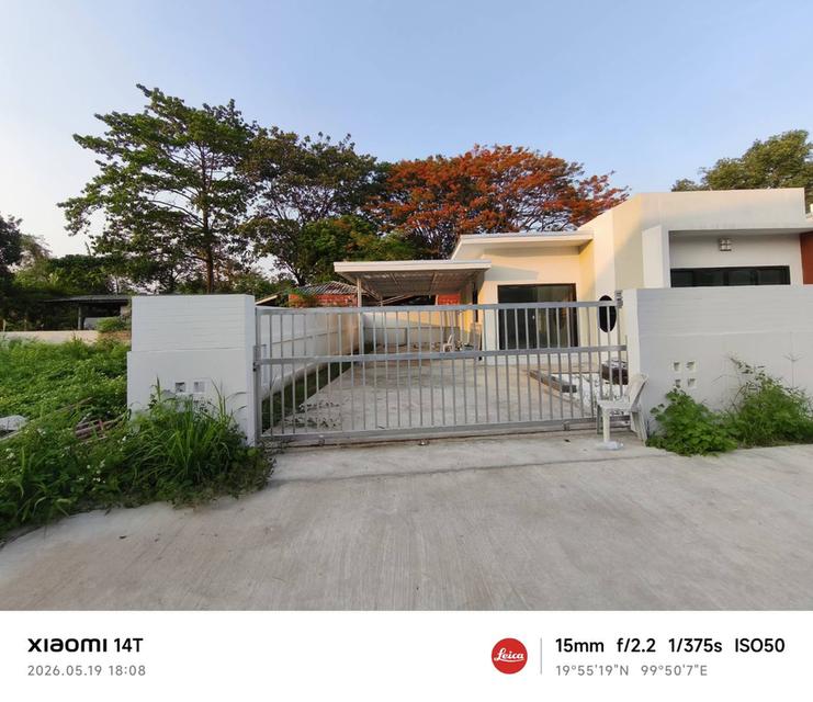 บ้านเดี่ยวสร้างใหม่พร้อมเข้าอยู่กลางเมืองเชียงรายทำเลไข่แดง 1