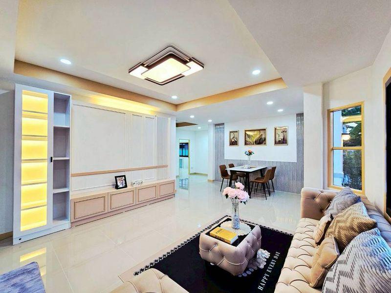 หมู่บ้านศิลปการพาร์ค3 ถนนบ้านกล้วย-ไทรน้อยบ้านเดี่ยว 2 ชั้น ตกแต่งใหม่พร้อมอยู่ หลังมุมถนนเมน สำหรับครอบครัวใหญ่ 14