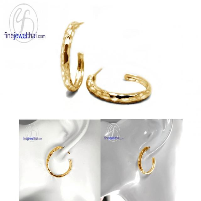 Finejewelthai ต่างหูห่วง ต่างหูเงินแท้925 E107300 รูปที่ 5