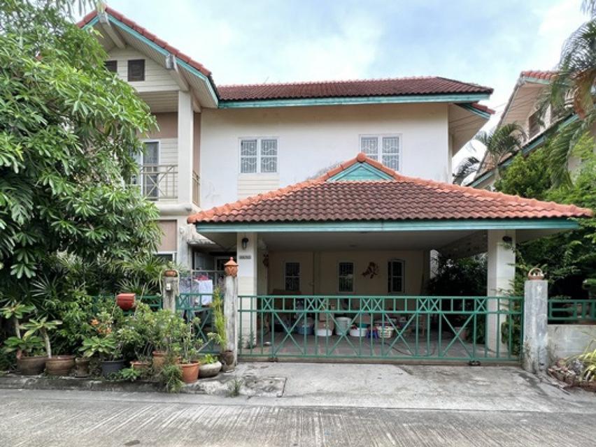 รูป ขายบ้านเดี่ยว บ้านมือสอง ฮาร์โมนี่ วิลล์ สุขาภิบาล 5 ซอย 80 เนื้อที่ 55 ตรว. 2 ชั้น ซอย 7 ทิศเหนือ 3 นอน 3 น้ำ  คุ้มมาก 