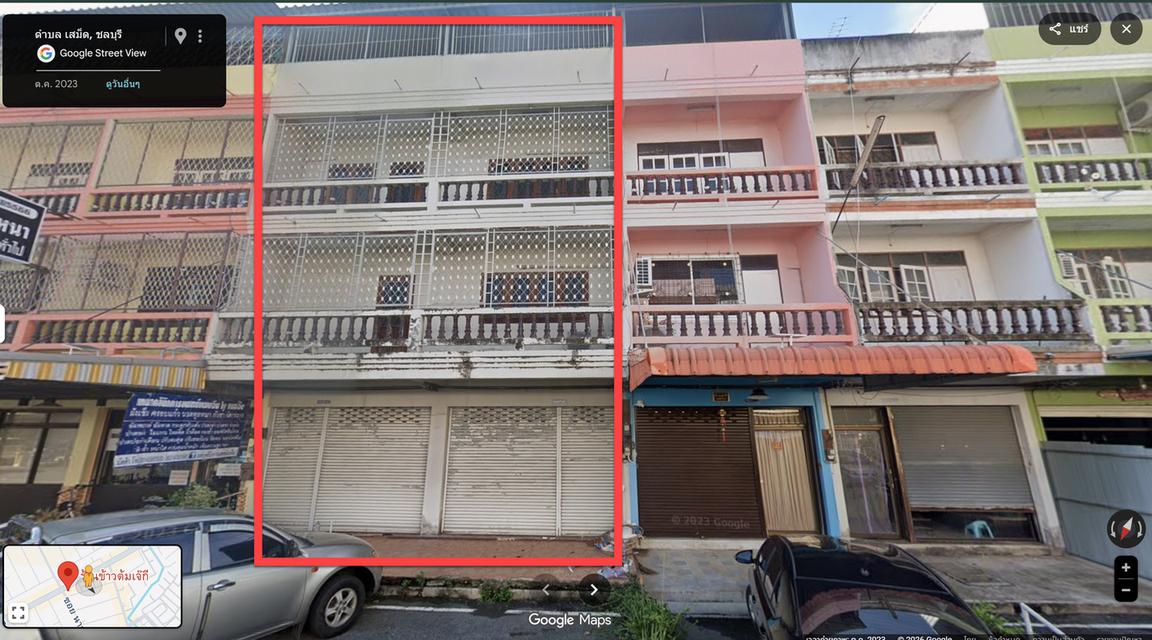 ให้เช่าอาคารพาณิชย์ 2 ห้องที่จังหวัดชลบุรี 9