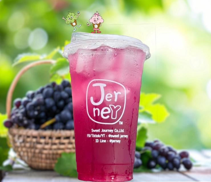 น้ำองุ่นเคียวโฮ ผงเครื่องดื่มพรีเมียมสำเร็จรูป เข้มข้น 500 g (Ready to drink powder- Kyoho grape flavor) 2