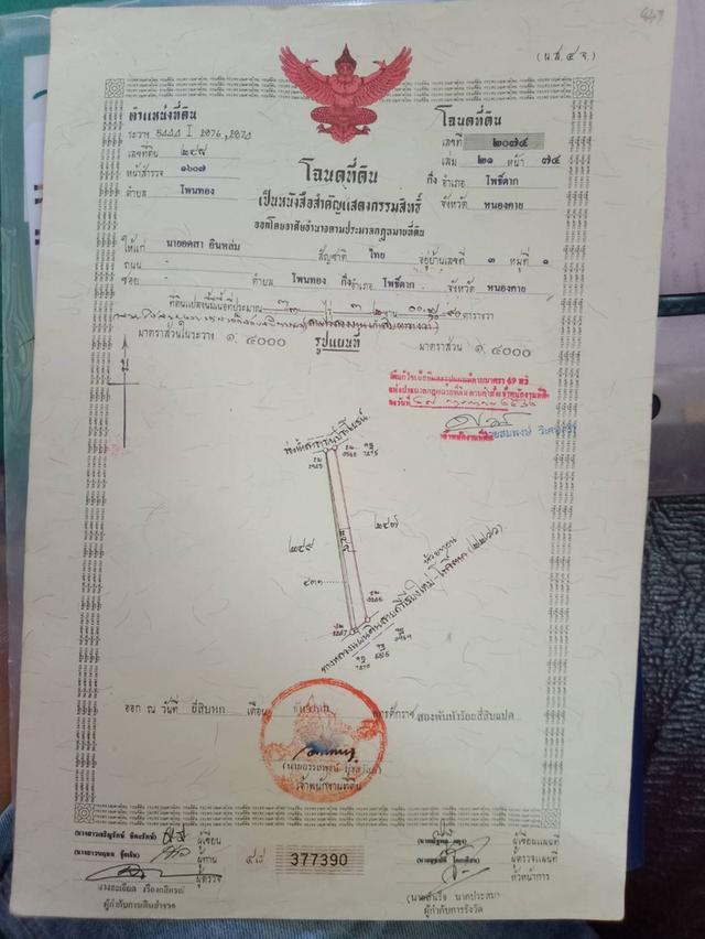 ที่ดิน ขนาด 3 ไร่ 1 งาน 32 ตารางเมตร - จ. หนองคาย 1