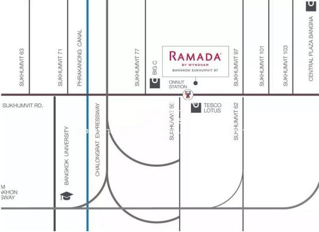 Condo. รามาดา เรสซิเดนซ์ (ไซมิส) สุขุมวิท 87 Ramada Residence (Siamese) Sukhumvit 87 1ห้องนอน 5900000 บาท. ใกล้กับ BTS อ 2