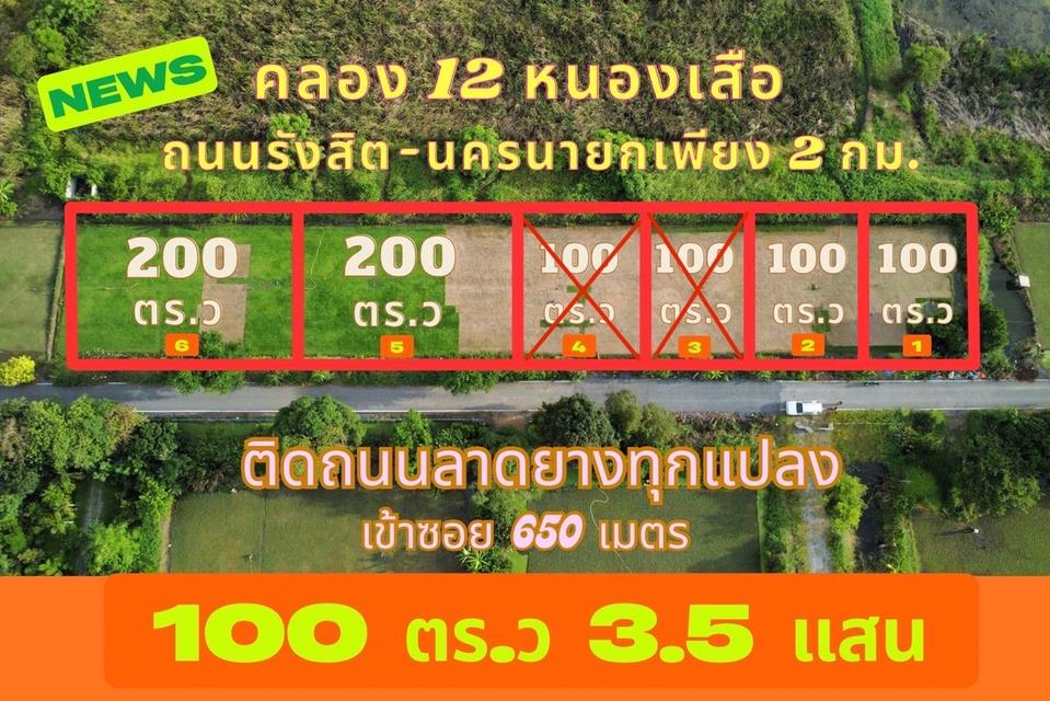 ขายที่ คลอง12 หนองเสือ