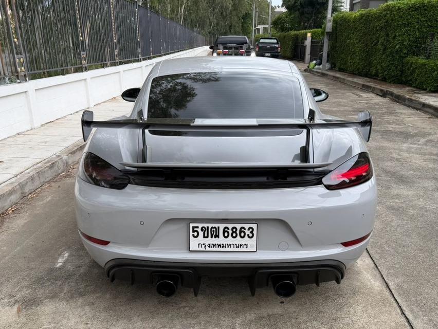 PORSCHE 718 CAYMAN 2.0 Turbo 2018 สีดำ WRAP สีเทา ชุดแต่ง GT4 RS รอบคัน รถสวยสุด ออฟชั่นล้น รูปที่ 15