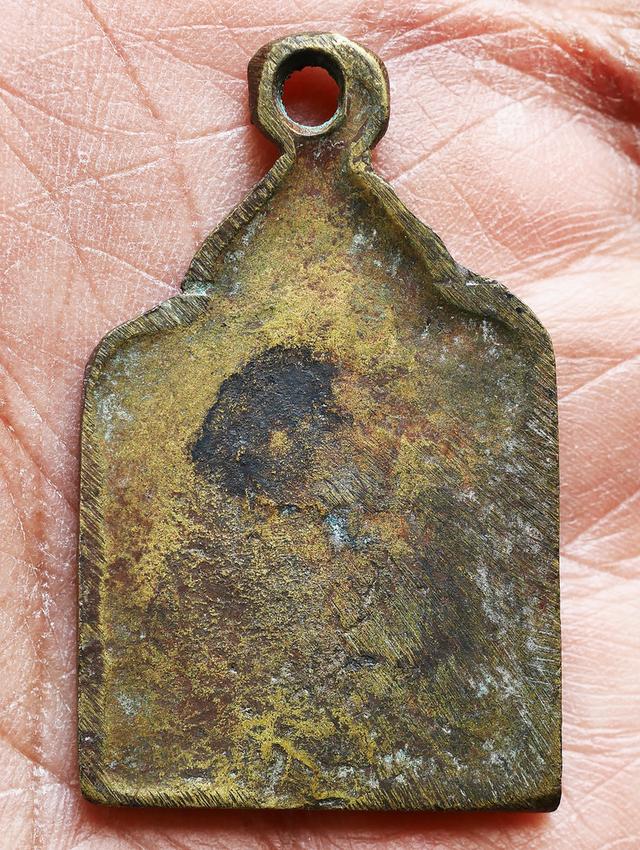 เหรียญหล่อโบราณ พิมพ์แซยิด หลวงปู่รอด วัดบางน้ำวน ปี 2477...เก่า เดิมๆ...สวยแชมป์ 7