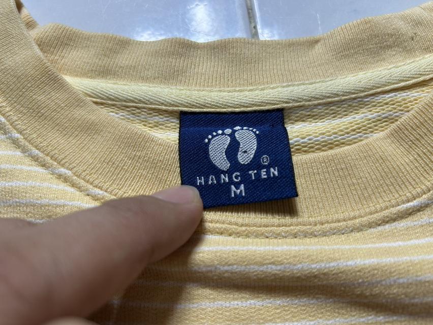 THE LEGENDARY! Vintage Hang Ten "Since 1960" - สเวตเตอร์ใยธรรมชาติ 100% ✨ รูปที่ 4
