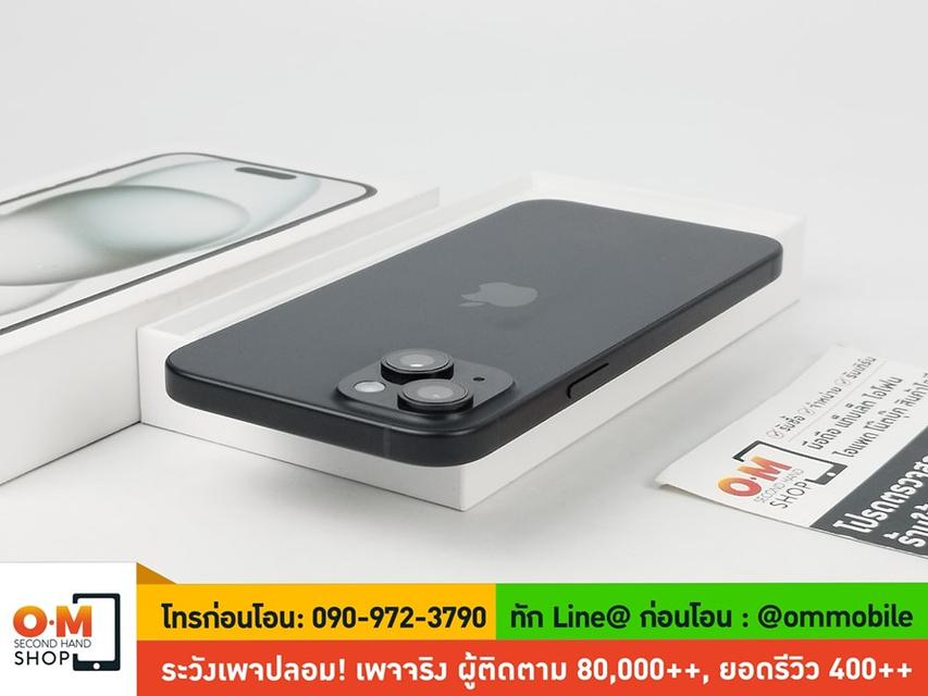 ขาย/แลก iPhone 15 Plus 128GB สี Black ศูนย์ไทย ประกันศูนย์ สภาพสวยมาก สุขภาพแบต 100% แท้ ครบกล่อง เพียง 27,900 บาท 4