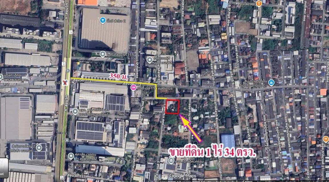 ขายที่ดินใกล้รถไฟฟ้า btw 350 m. ซ.สุขุมวิท 115 เหมาะสร้างอพาร์ทเม้นท์มากๆ 3