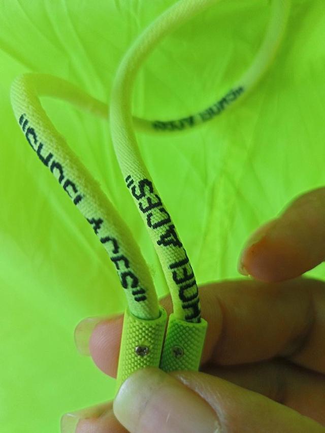 Off-White Neon Green Log Detail Track Pants  2