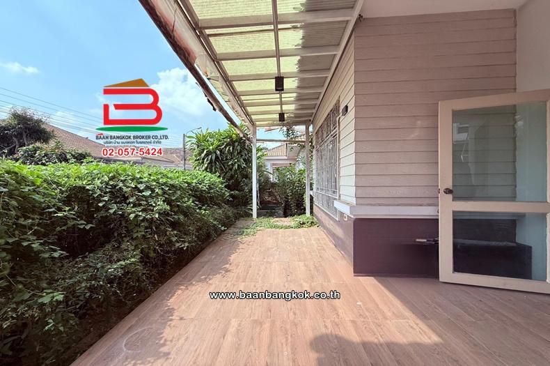 บ้านเดี่ยว เนื้อที่ 54 ตร.ว. หมู่บ้านบ้านธรรมชาติ 2 (ซอย 4) (ไทรม้า ซอย 11) ถนนรัตนาธิเบศร์ ตำบลไทรม้า อำเภอเมืองนนทบุรี นนทบุรี 6