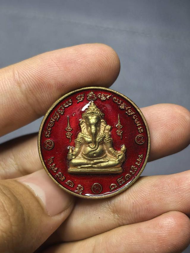 เหรียญพระพิฆเนศ 9 เทวามหา จักรพรรดิ์ วัดถลุงทองจ.นครศรีรรรมราช ปี 2547 เนื้อทองแดง