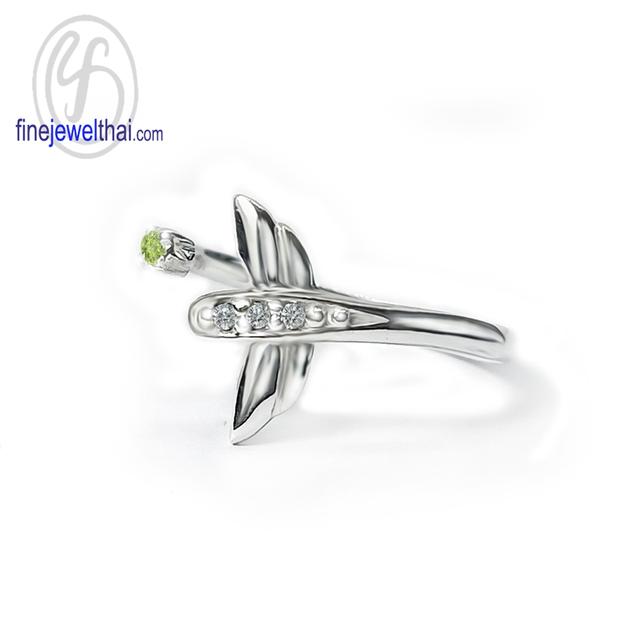 Finejewelthai แหวนแมลงปอ แหวนเพอริดอท เสริมมงคลด้วยอัญมณีแท้ R1442pd รูปย่อยที่ 3