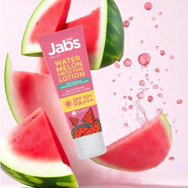 Jabs Water melon lotion แจ๊บส์ โลชั่น กันแดด แตงโม 220มล. 2