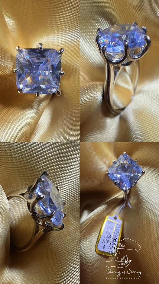 แหวนแฟชั่น เพชรแฟนซี Moissanite แบบ บริดเจอตัน ราคา ฿2,890.- บาท รวมส่ง Bridgerton style