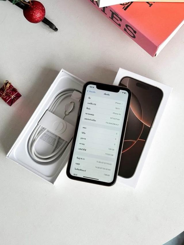 iPhone Xr body 16 Pro 128GB🤎#เครื่องศูนย์ไทย จัดส่งทั่วไทย อุปกรณ์ครบกล่อง แบต 100% 8