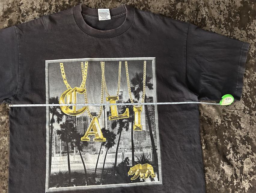 [เปิดขาย] 🌴 Vintage Y2K Pro Club "CALI" Heavy Weight Tee รูปที่ 9