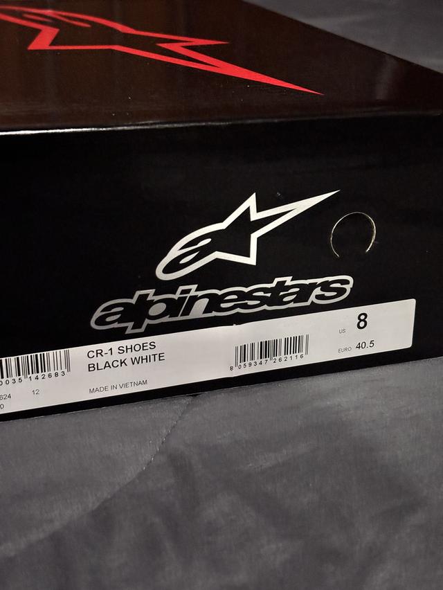 รองเท้าการ์ด Alpinestar รุ่น CR-1 Black White [Size 8] (40.5) รูปที่ 1