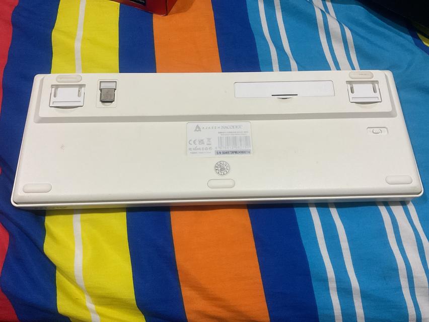 คีย์บอร์ดไร้สาย ใส่ถ่าน Ajazz ak872 สีMountain Mist Red switches เปลี่ยนเป็นbrownบางปุ่ม ประกันหมด สวิตช์บางปุ่มกดไม่ค่อยติด 4