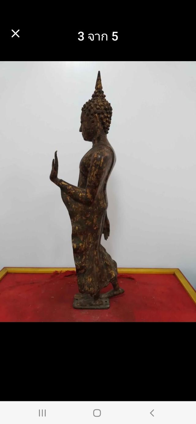 พระบูชาปางลีลาสุโขทัยสูง16นิ้ว รูปที่ 3