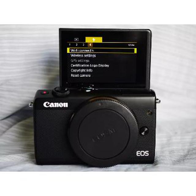 รูป Canon EOS M100 Mirrorless WiFi NFC BT Vlog Camera Black Body M 100 M100 PC2276 Vlogging and YouTube digital cam 1