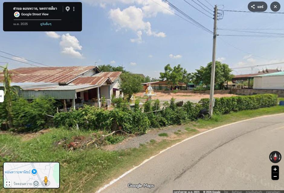 ขายที่ดินพร้อมบ้านติดกับถนนไม่ไกลจากตัวเมืองโคราช ที่สวยมากราคาถูก 3
